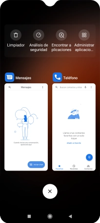 Para cerrar una sola aplicación en ejecución, desliza el dedo hacia la derecha sobre la aplicación deseada.