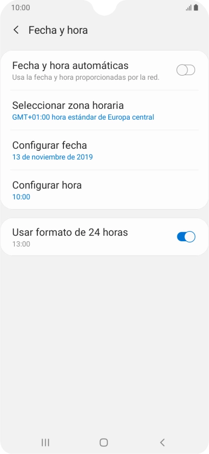 Pulsa el indicador junto a 