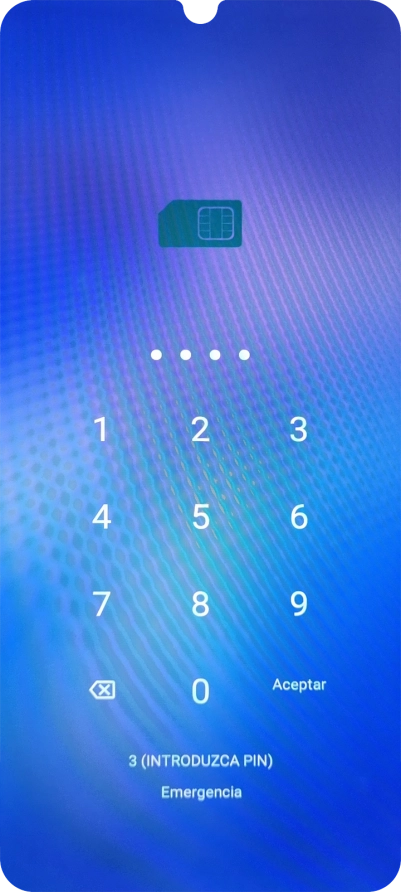 Si lo solicita el teléfono, introduce el código PIN y pulsa Aceptar.
