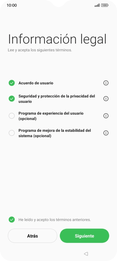 Pulsa Siguiente.