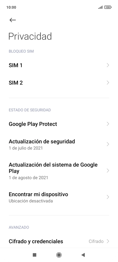Pulsa la tarjeta SIM deseada.