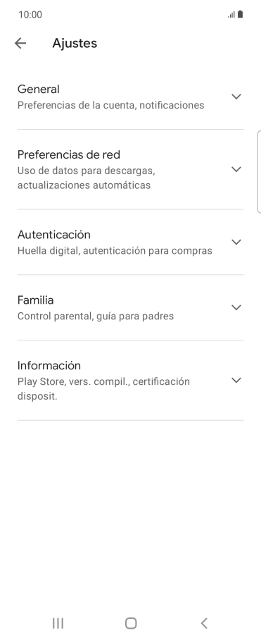 Pulsa Preferencias de red.