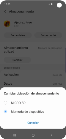 Pulsa el nombre de la tarjeta de memoria.