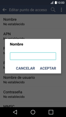 Introduce Vodafone Internet y pulsa ACEPTAR.