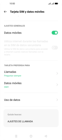 Pulsa Datos móviles.