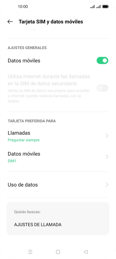 Pulsa Datos móviles.
