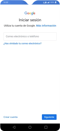 Si no tienes una cuenta de Google, pulsa Crear cuenta y sigue las indicaciones de la pantalla para ver cómo crear una cuenta nueva.