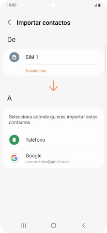 Pulsa Teléfono.
