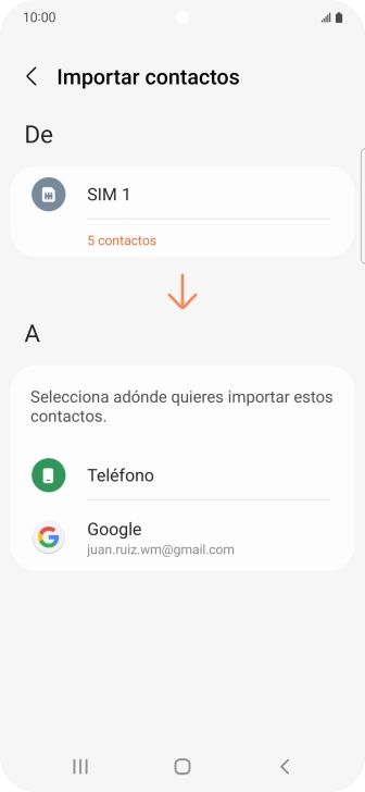 Pulsa Teléfono.