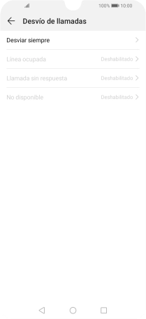 Pulsa el tipo de desvío deseado.