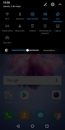 Pulsa Modo avión para activar o desactivar la función.