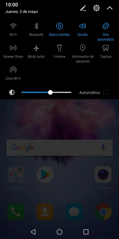 Pulsa Modo avión para activar o desactivar la función.