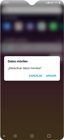 Si desactivas la función, pulsa APAGAR.