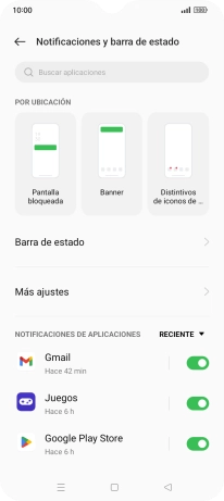 Pulsa la lista desplegable junto a 