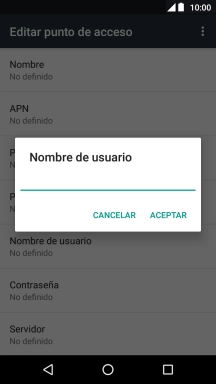 Introduce wap@wap y pulsa ACEPTAR.