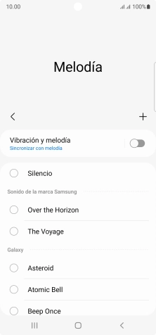 Pulsa el icono de añadir timbre de llamada.