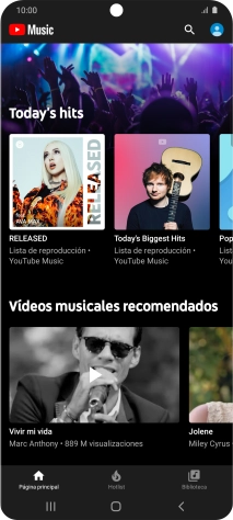 Pulsa Biblioteca.