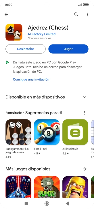 Pulsa la tecla de inicio para terminar y regresar a la pantalla de inicio.
