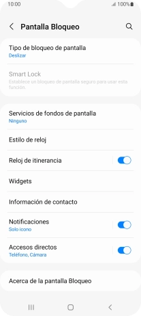 Pulsa Tipo de bloqueo de pantalla.