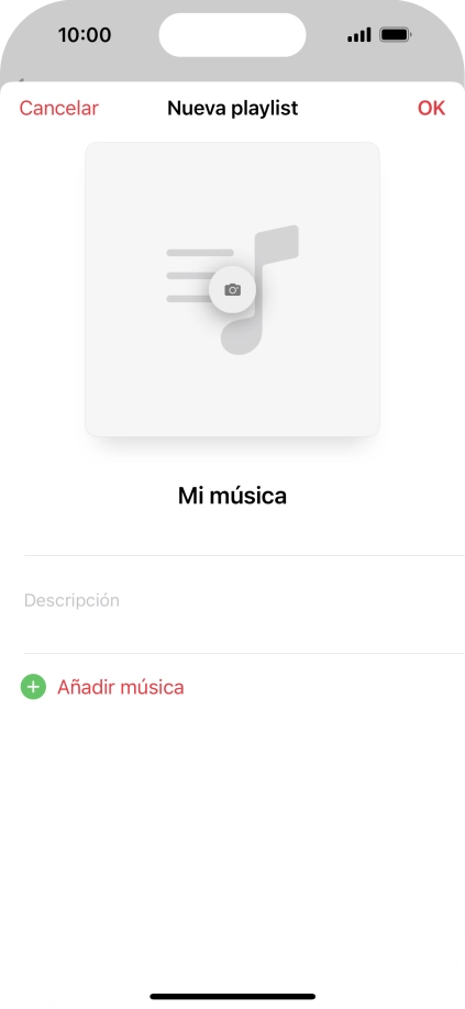 Pulsa Añadir música.