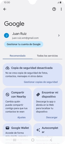 Pulsa Encontrar mi dispositivo.