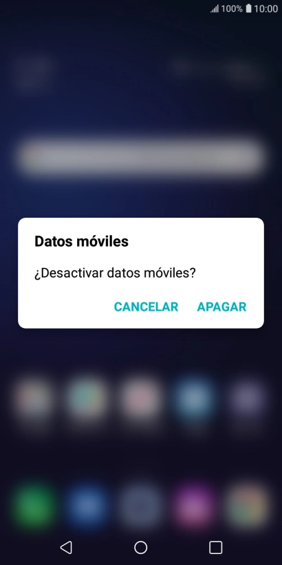 Pulsa APAGAR para desactivar la función.