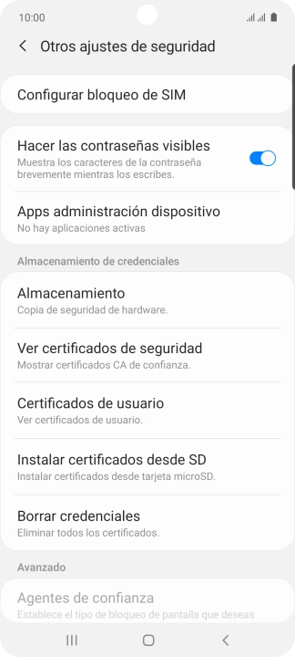 Pulsa Configurar bloqueo de SIM.