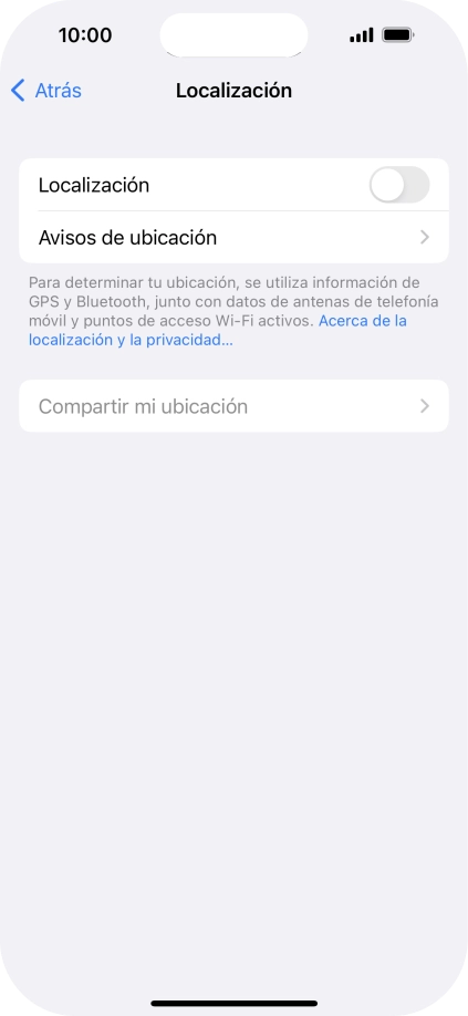 Pulsa el indicador junto a 