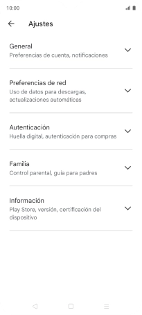 Pulsa Preferencias de red.