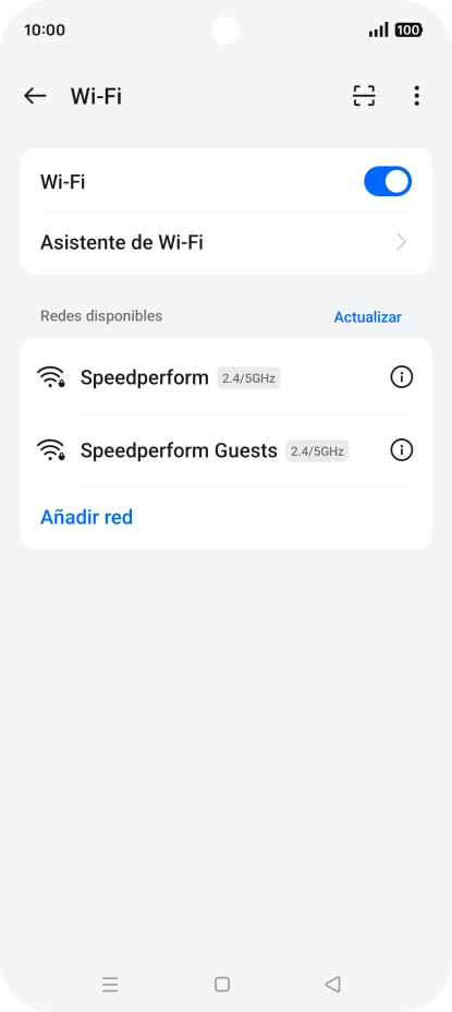 Pulsa Asistente de Wi-Fi.
