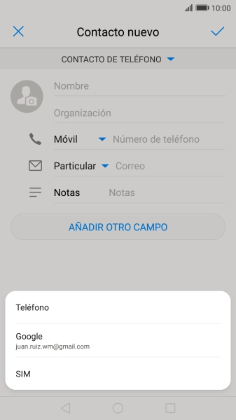 Pulsa Teléfono.