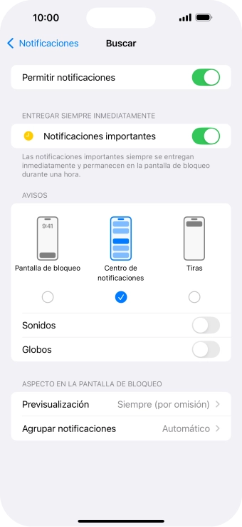 Pulsa el indicador junto a 