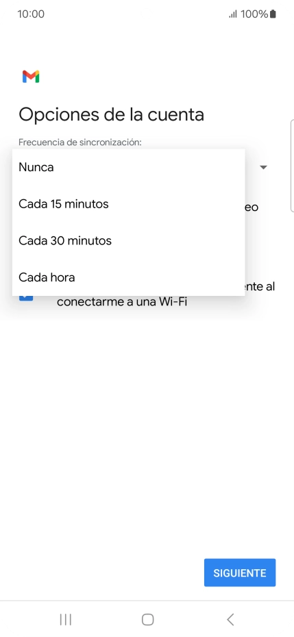 Pulsa el ajuste deseado.