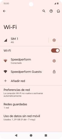 Pulsa la tecla de inicio para terminar y regresar a la pantalla de inicio.