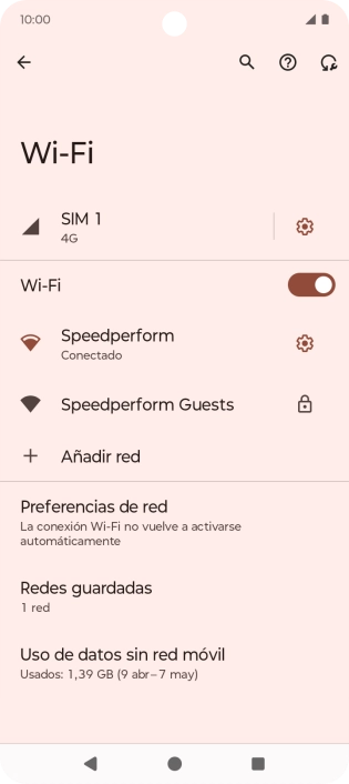 Pulsa la tecla de inicio para terminar y regresar a la pantalla de inicio.