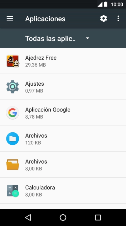 Pulsa la app deseada.