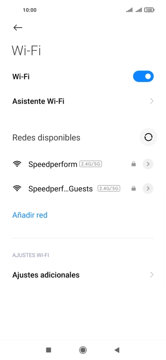 Pulsa Asistente Wi-Fi.
