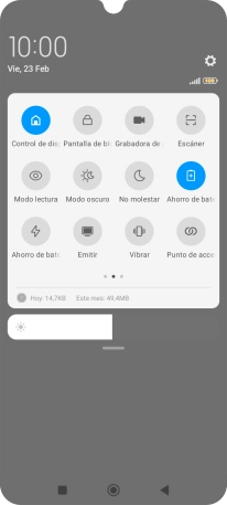 Pulsa la tecla de inicio para terminar y regresar a la pantalla de inicio.
