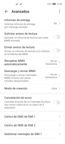 Pulsa Centro de SMS de ‹SIM›.