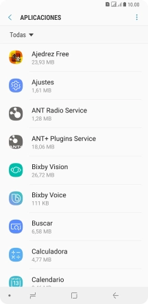 Pulsa la app deseada.
