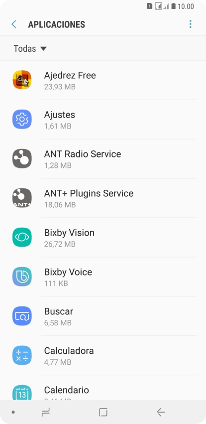 Pulsa la app deseada.