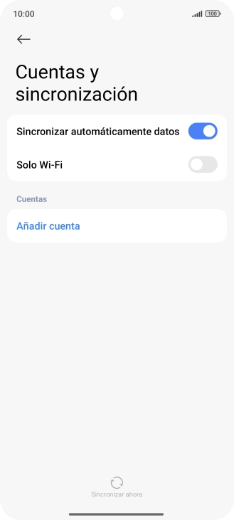 Pulsa Añadir cuenta.
