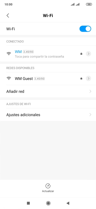 Pulsa la tecla de inicio para terminar y regresar a la pantalla de inicio.