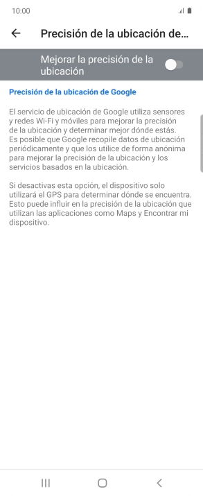 Pulsa el indicador junto a 