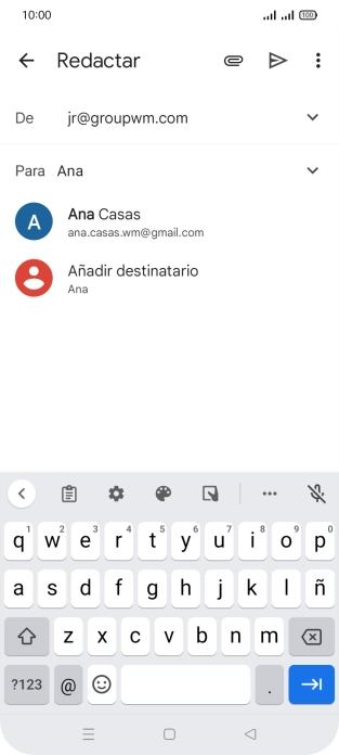 Pulsa el contacto deseado.