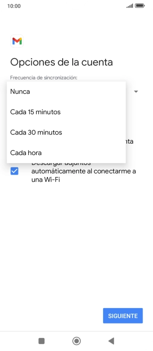 Pulsa el ajuste deseado.