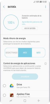 Pulsa la tecla de inicio para terminar y regresar a la pantalla de inicio.