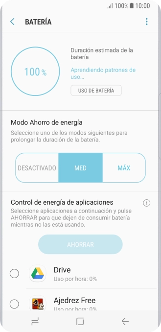 Pulsa la tecla de inicio para terminar y regresar a la pantalla de inicio.