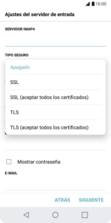 Pulsa Apagado para desactivar la función.