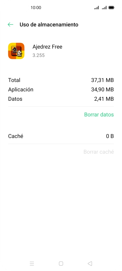 Pulsa la tecla de inicio para terminar y regresar a la pantalla de inicio.